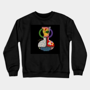 Pottery is style of life- patchwork vase Crewneck Sweatshirt